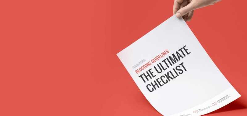 The Ultimate Blogging Checklist for Manufacturers